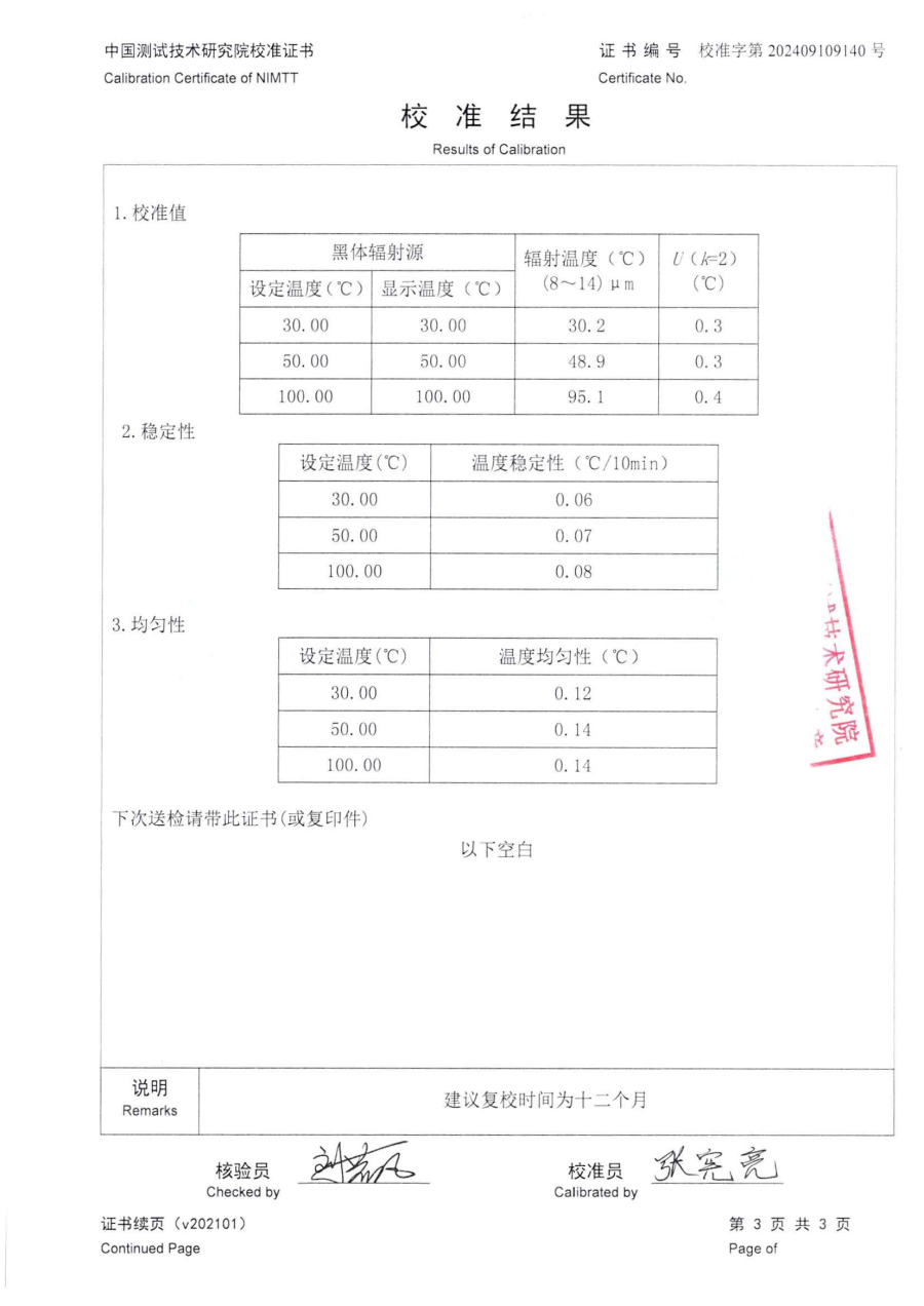 達州市質(zhì)量技術(shù)監督檢驗測試中心-4臺黑體爐中測院校準證書(shū)_05.png